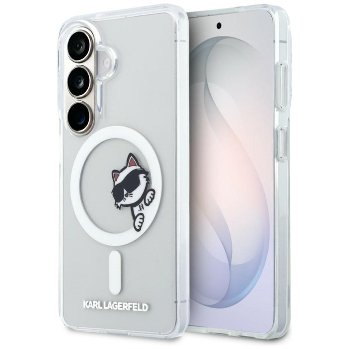 Karl Lagerfeld IML Peekaboo Choupette MagSafe Case for Samsung Galaxy S26 - Transparent