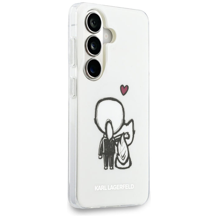Karl Lagerfeld IML Karl&Choupette MagSafe Case for Samsung Galaxy S26 - Transparent