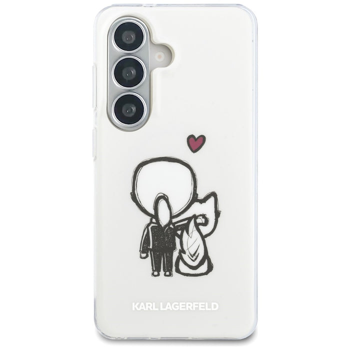 Karl Lagerfeld IML Karl&Choupette MagSafe Case for Samsung Galaxy S26 - Transparent
