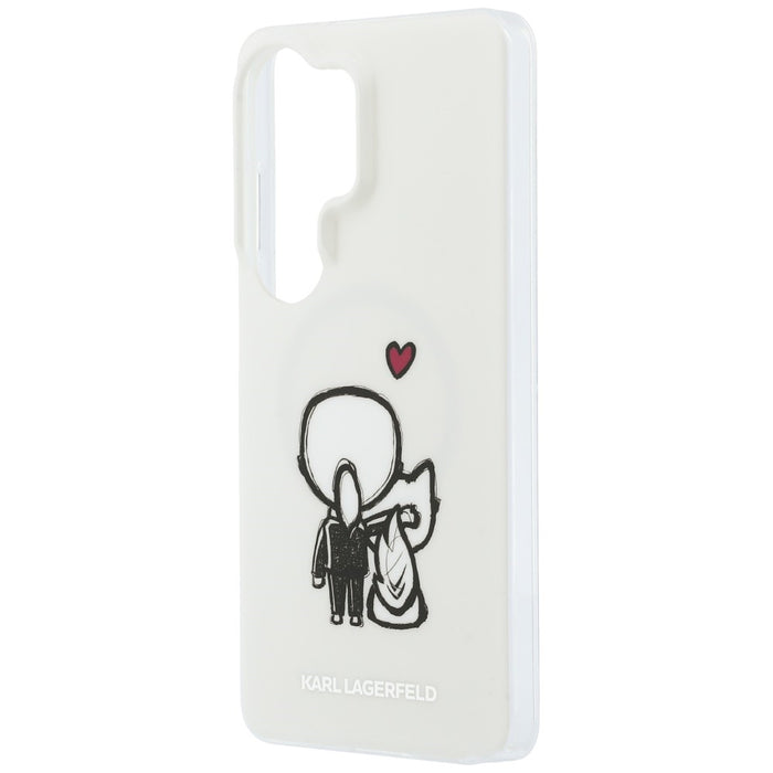 Karl Lagerfeld IML Karl&amp;Choupette MagSafe Case for Samsung Galaxy S26 Ultra - Transparent