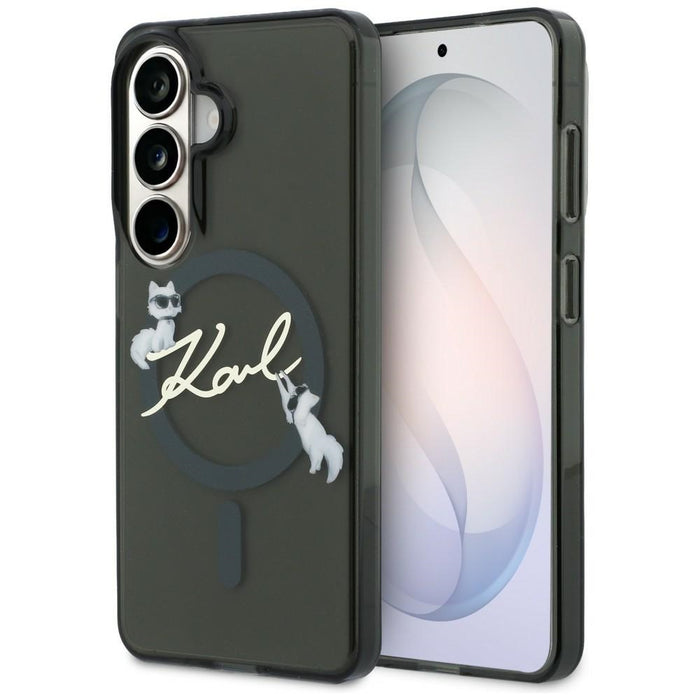 Karl Lagerfeld IML KC Script MagSafe Case for Samsung Galaxy S26 - Black