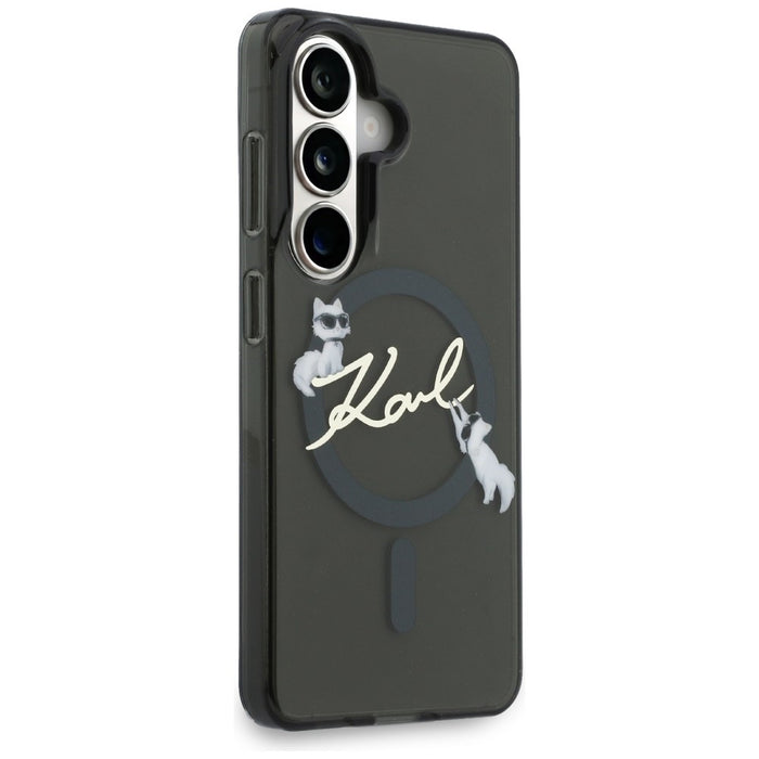 Karl Lagerfeld IML KC Script MagSafe Case for Samsung Galaxy S26 - Black