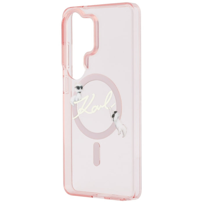 Karl Lagerfeld IML KC Script MagSafe Case for Samsung Galaxy S26 Ultra - Pink