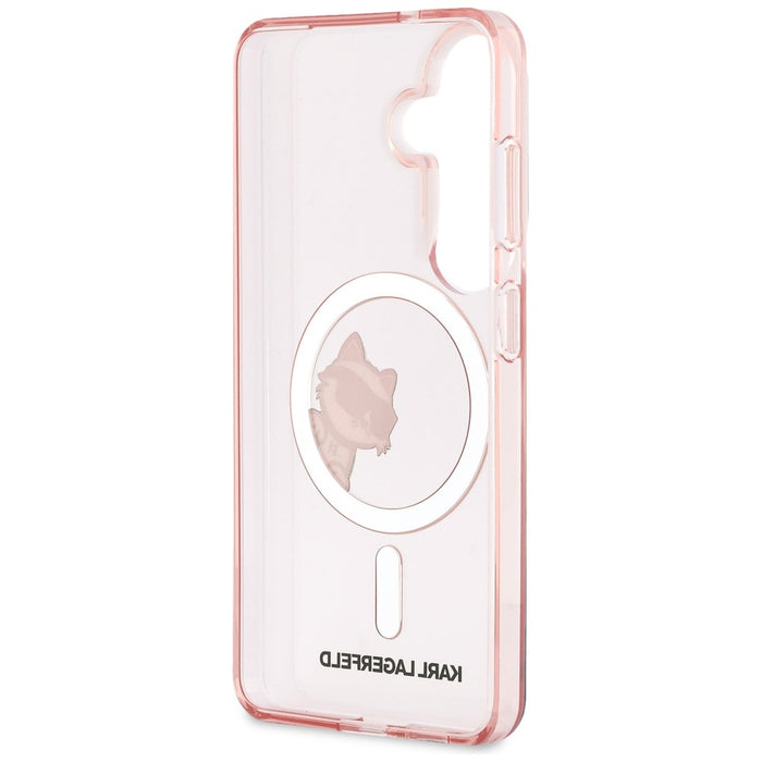 Karl Lagerfeld IML Peekaboo Choupette MagSafe Case for Samsung Galaxy S26 - Pink