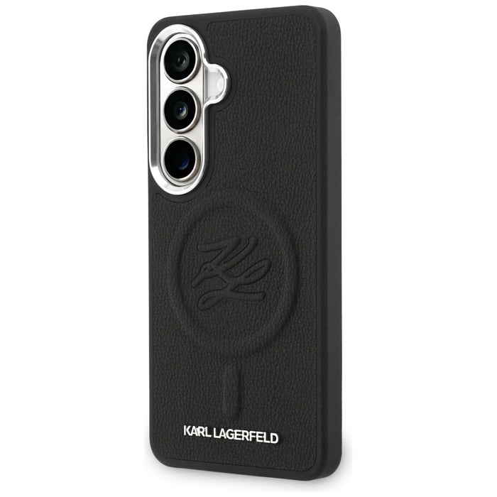 Karl Lagerfeld Embossed Ring Initials MagSafe Case for Samsung Galaxy S26 - Black