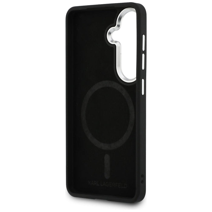 Karl Lagerfeld Embossed Ring Initials MagSafe Case for Samsung Galaxy S26 - Black