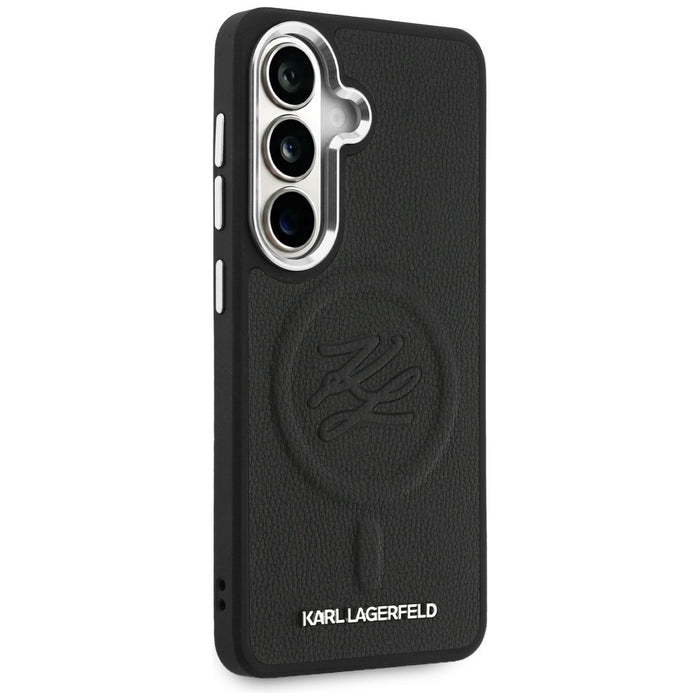 Karl Lagerfeld Embossed Ring Initials MagSafe Case for Samsung Galaxy S26 - Black
