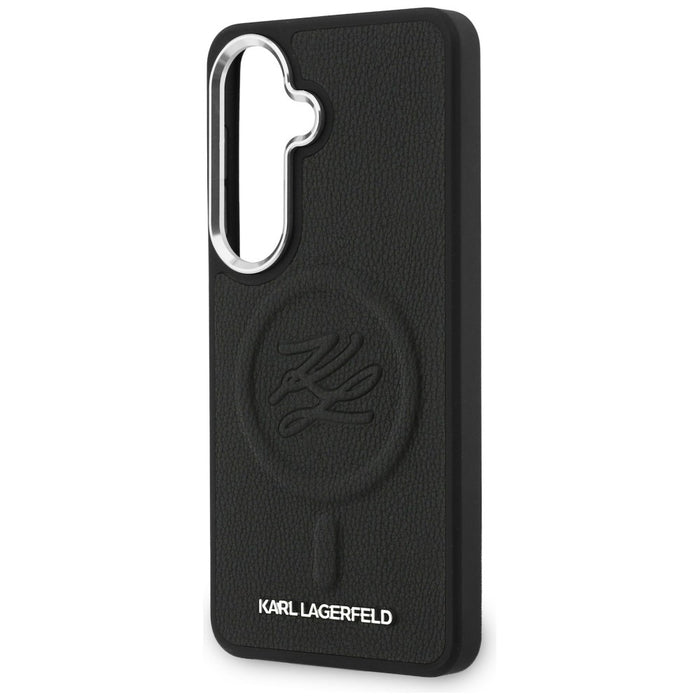 Karl Lagerfeld Embossed Ring Initials MagSafe Case for Samsung Galaxy S26 - Black