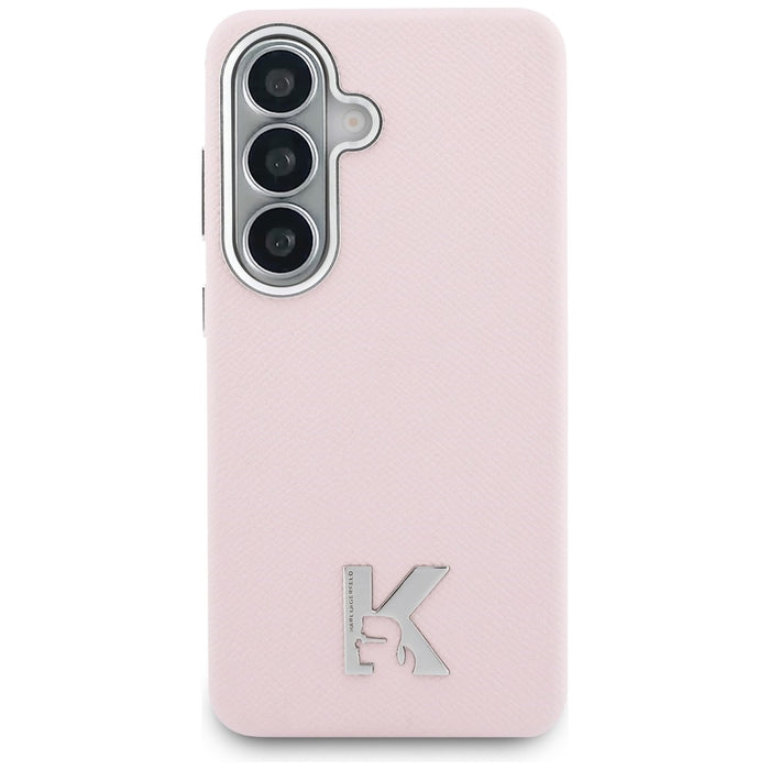 Karl Lagerfeld K Metal Logo MagSafe Case for Samsung Galaxy S26 - Pink
