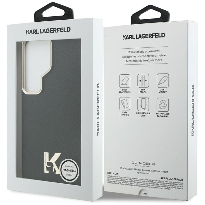 Karl Lagerfeld K Metal Logo MagSafe Case for Samsung Galaxy S26 Ultra - Black