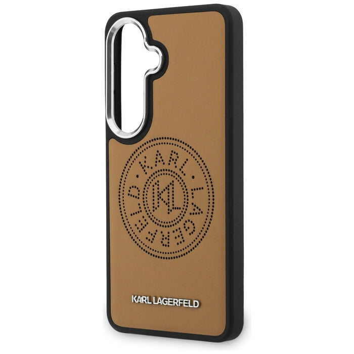 Karl Lagerfeld Perforated KL MagSafe Case for Samsung Galaxy S26 - Brown