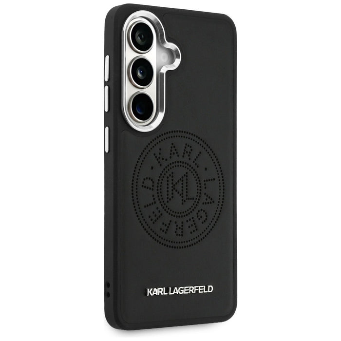 Karl Lagerfeld Perforated KL MagSafe Case for Samsung Galaxy S26+ - Black