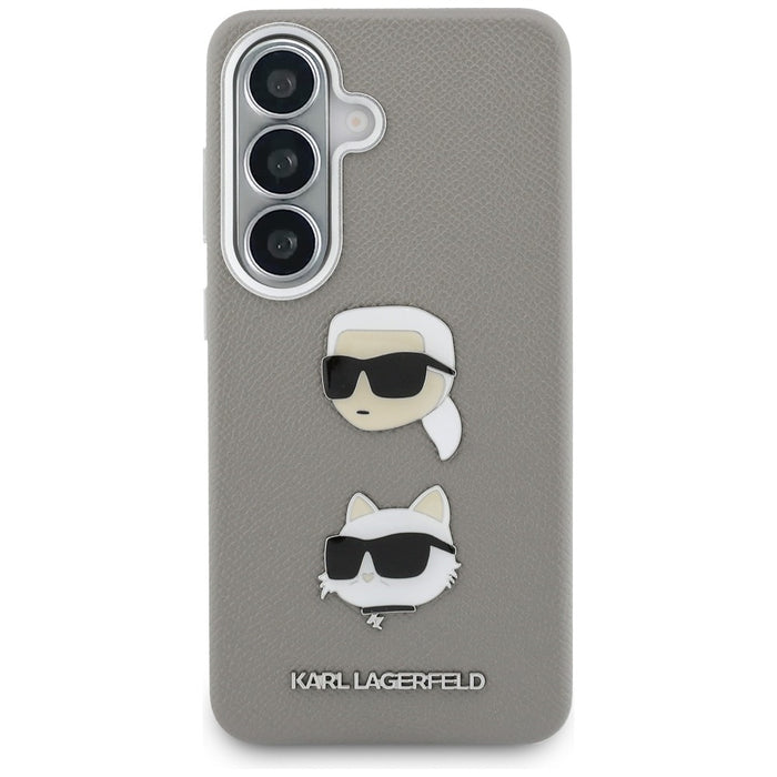 Karl Lagerfeld Saffiano Double Heads Metal case for Samsung Galaxy S26 - silver