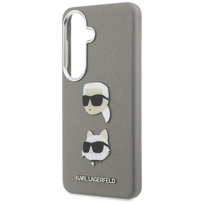 Karl Lagerfeld Saffiano Double Heads Metal case for Samsung Galaxy S26 - silver
