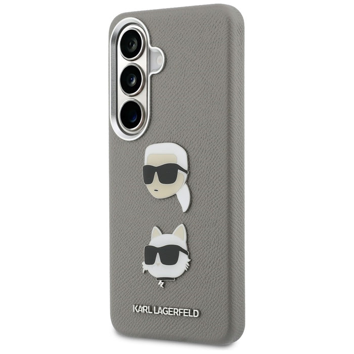 Karl Lagerfeld Saffiano Double Heads Metal case for Samsung Galaxy S26 - silver