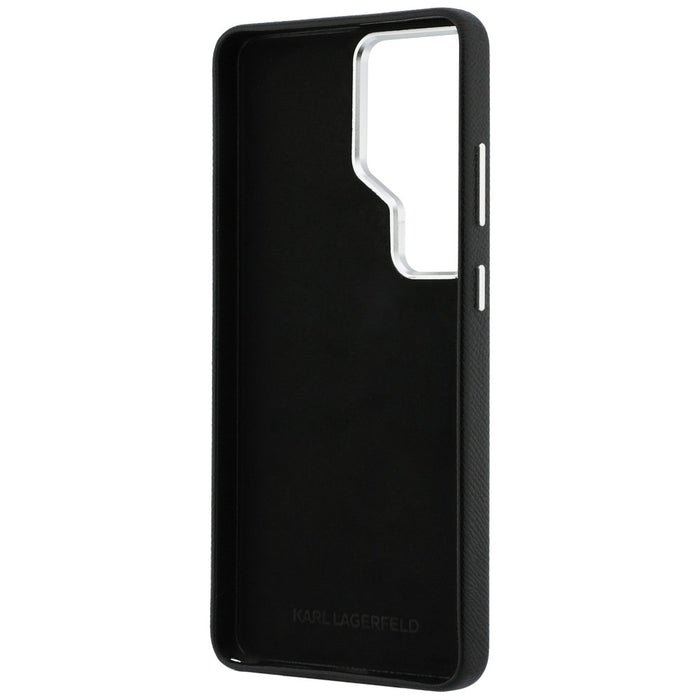 Karl Lagerfeld Saffiano Double Heads Metal Case for Samsung Galaxy S26 Ultra - Black