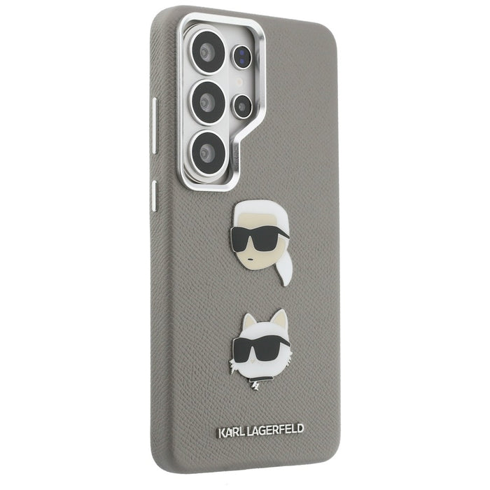 Karl Lagerfeld Saffiano Double Heads Metal case for Samsung Galaxy S26 Ultra - silver