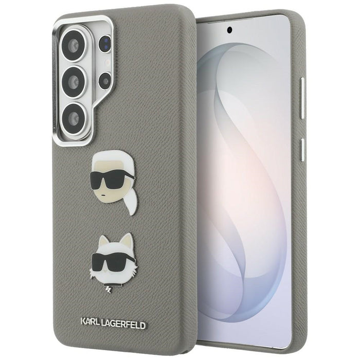 Karl Lagerfeld Saffiano Double Heads Metal case for Samsung Galaxy S26 Ultra - silver