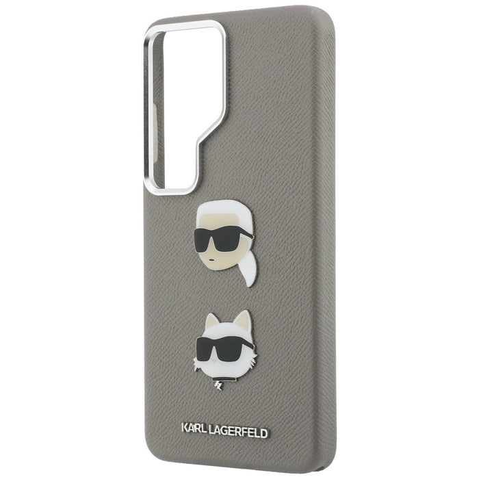 Karl Lagerfeld Saffiano Double Heads Metal case for Samsung Galaxy S26 Ultra - silver