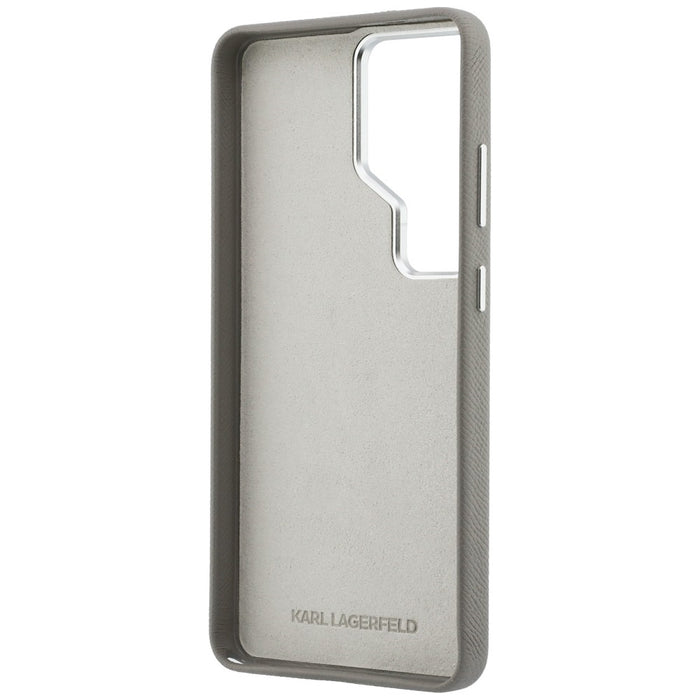 Karl Lagerfeld Saffiano Double Heads Metal case for Samsung Galaxy S26 Ultra - silver