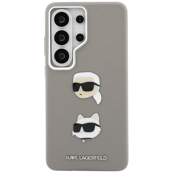 Karl Lagerfeld Saffiano Double Heads Metal case for Samsung Galaxy S26 Ultra - silver
