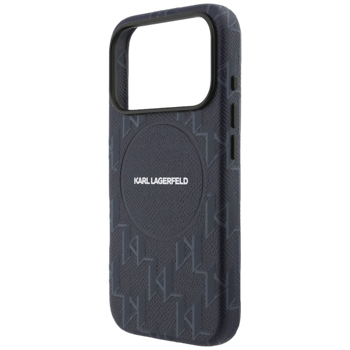 Karl Lagerfeld Monogram Logo MagSafe Case for iPhone 17 Pro - Blue