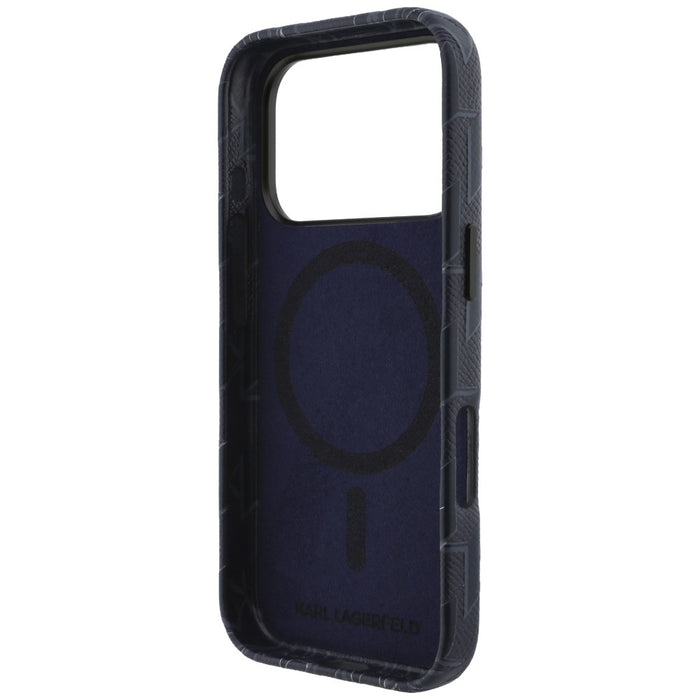 Karl Lagerfeld Monogram Logo MagSafe Case for iPhone 17 Pro - Blue