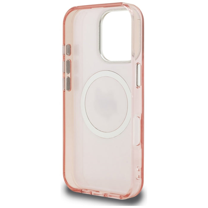 Karl Lagerfeld IML Choupette Head Logo MagSafe Case for iPhone 16 Pro - Pink