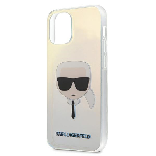 Karl Lagerfeld Iridescent Karl&#39;s Head Case for iPhone 12 mini - Multicolor