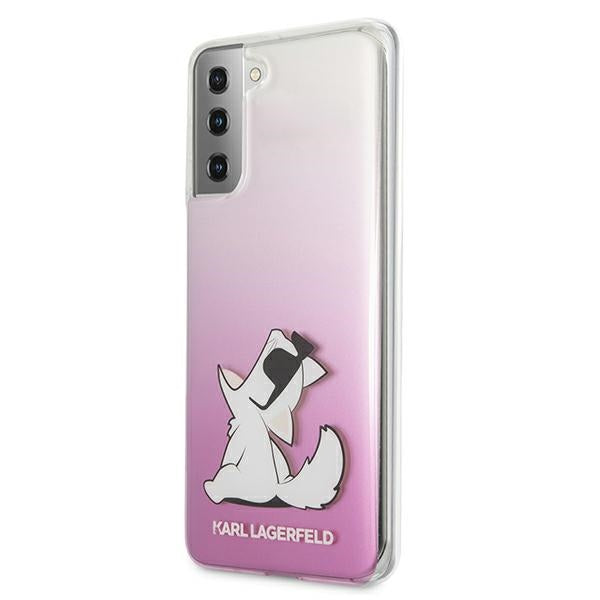Karl Lagerfeld Choupette Fun Case for Samsung Galaxy S21+ - Pink