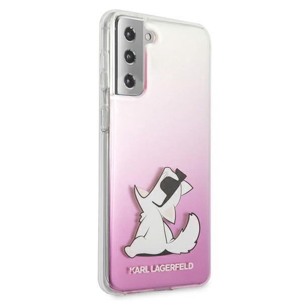 Karl Lagerfeld Choupette Fun Case for Samsung Galaxy S21+ - Pink