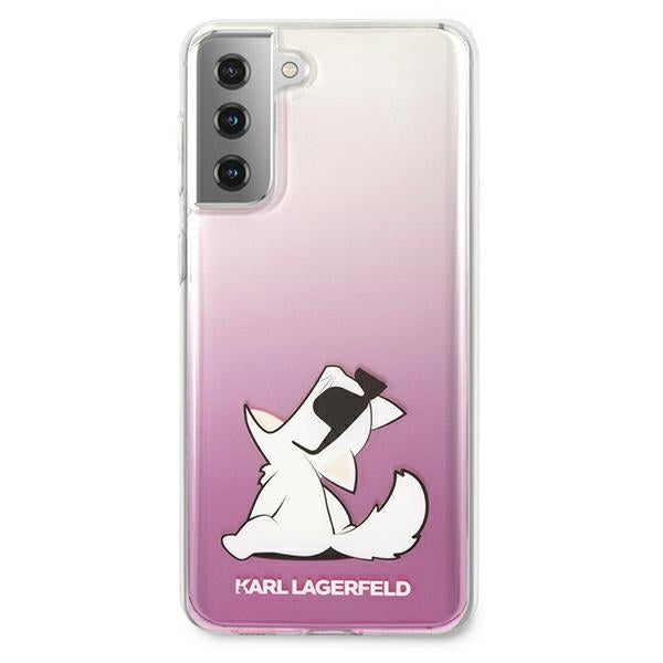 Karl Lagerfeld Choupette Fun Case for Samsung Galaxy S21+ - Pink