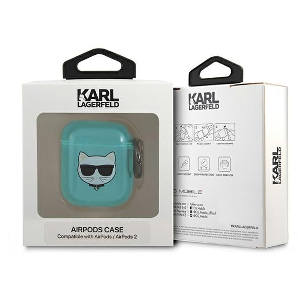 Karl Lagerfeld Choupette Case for AirPods 1/2 - Blue