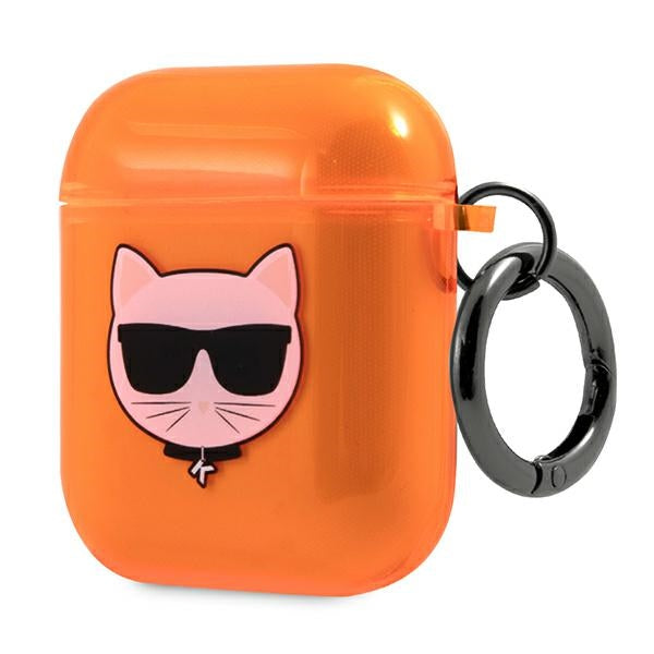 Karl Lagerfeld Choupette case for AirPods 1/2 - orange