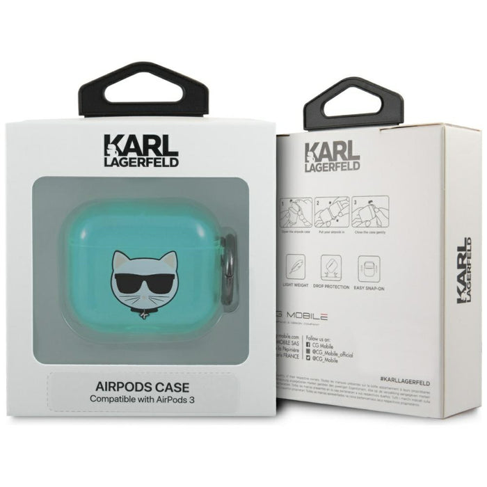 Karl Lagerfeld Choupette Case for AirPods 3 - Blue