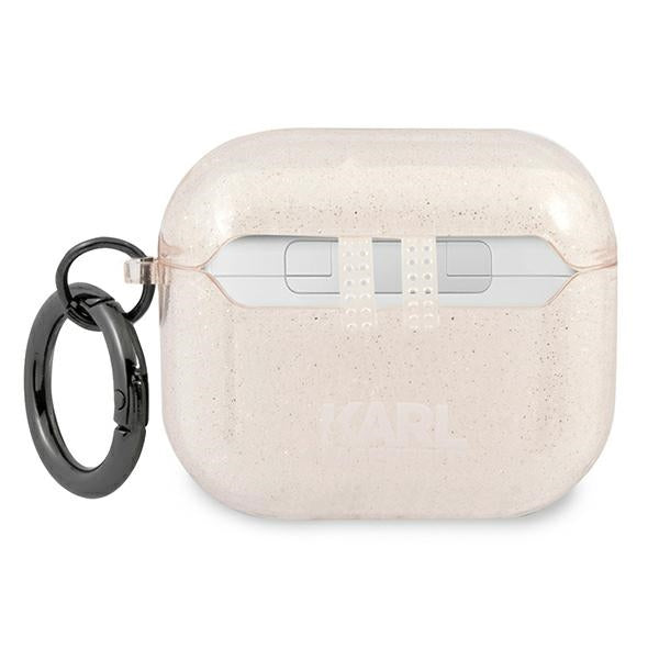 Karl Lagerfeld Glitter Choupette Case for AirPods 3 - Gold