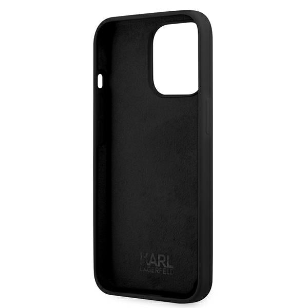 Karl Lagerfeld KLHCP13LSSKCK iPhone 13 Pro / 13 6.1" hardcase black/black Silicone Karl &amp; Choupette
