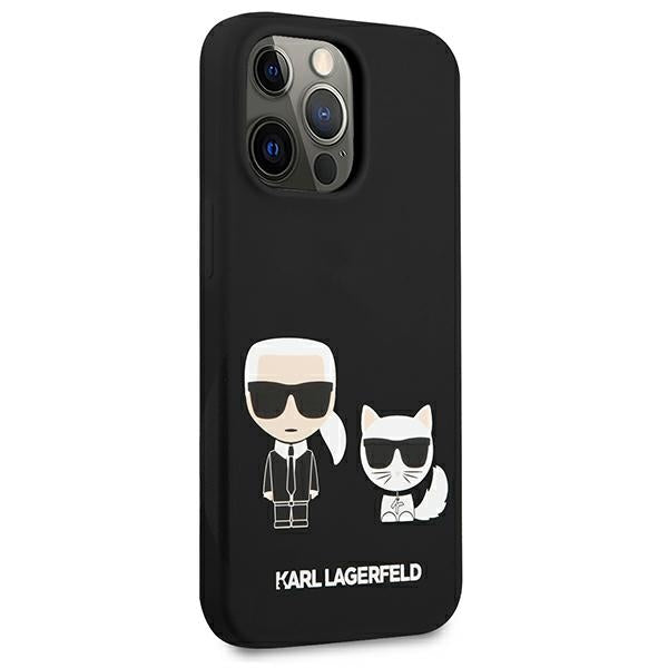 Karl Lagerfeld KLHCP13LSSKCK iPhone 13 Pro / 13 6.1" hardcase black/black Silicone Karl &amp; Choupette