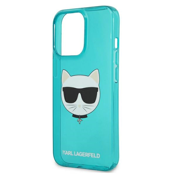 Karl Lagerfeld KLHCP13LCHTRB iPhone 13 Pro / 13 6.1" blue/blue hardcase Glitter Choupette Fluo