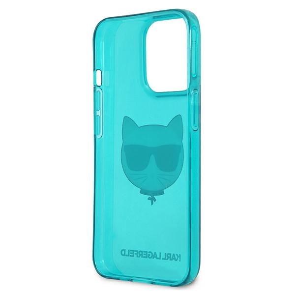Karl Lagerfeld KLHCP13LCHTRB iPhone 13 Pro / 13 6.1" blue/blue hardcase Glitter Choupette Fluo
