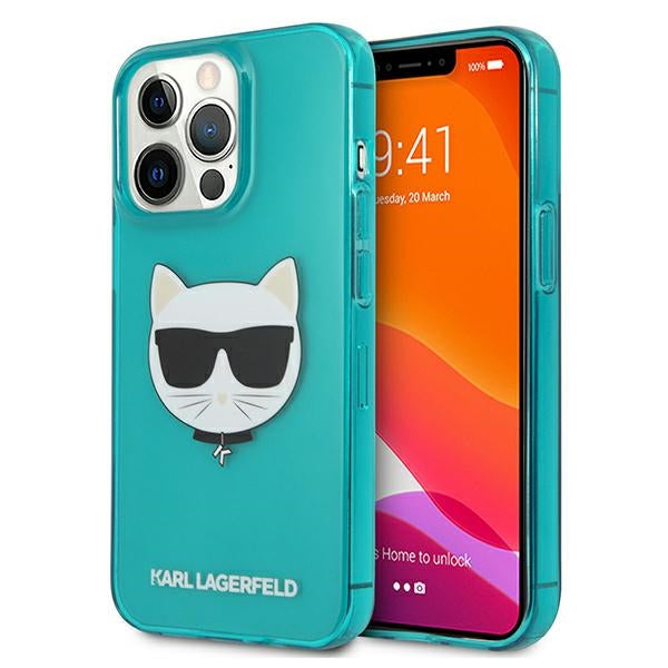 Karl Lagerfeld KLHCP13LCHTRB iPhone 13 Pro / 13 6.1" blue/blue hardcase Glitter Choupette Fluo