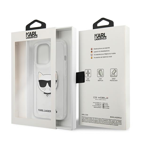 Karl Lagerfeld Choupette Head Case for iPhone 13 Pro Max - Transparent