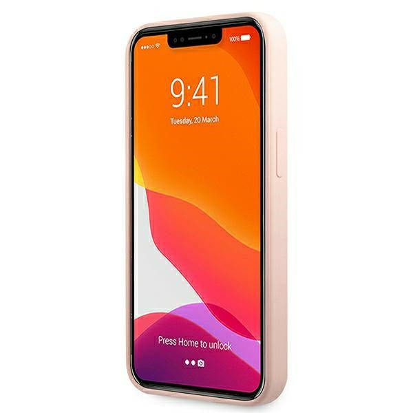 Karl Lagerfeld Silicone Ikonik Karl&amp;Choupette MagSafe Case for iPhone 13 Pro / iPhone 13 - Light Pink