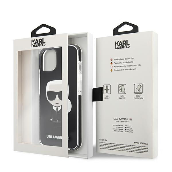 Karl Lagerfeld Iconik Karl Case for iPhone 13 mini - Black