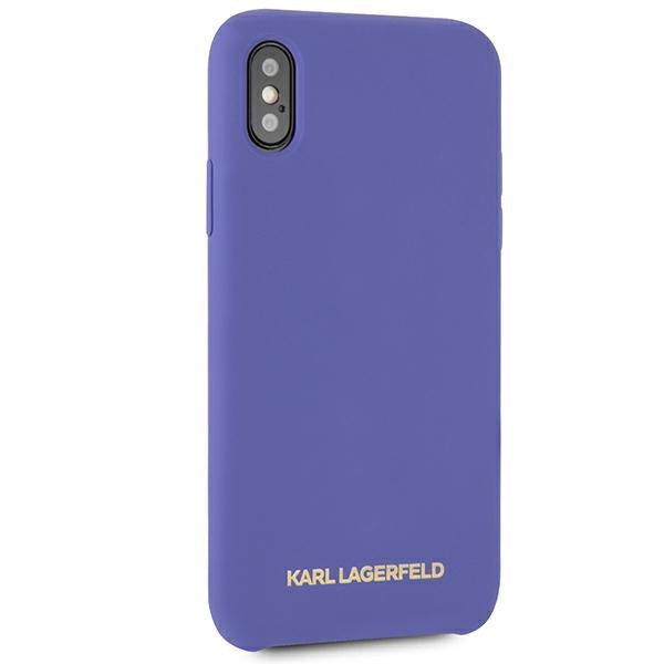 Karl Lagerfeld Silicone iPhone X/Xs Case - Purple