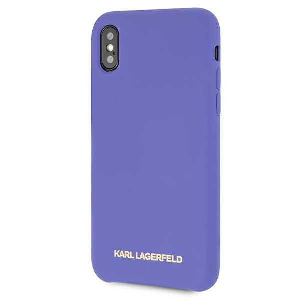 Karl Lagerfeld Silicone iPhone X/Xs Case - Purple