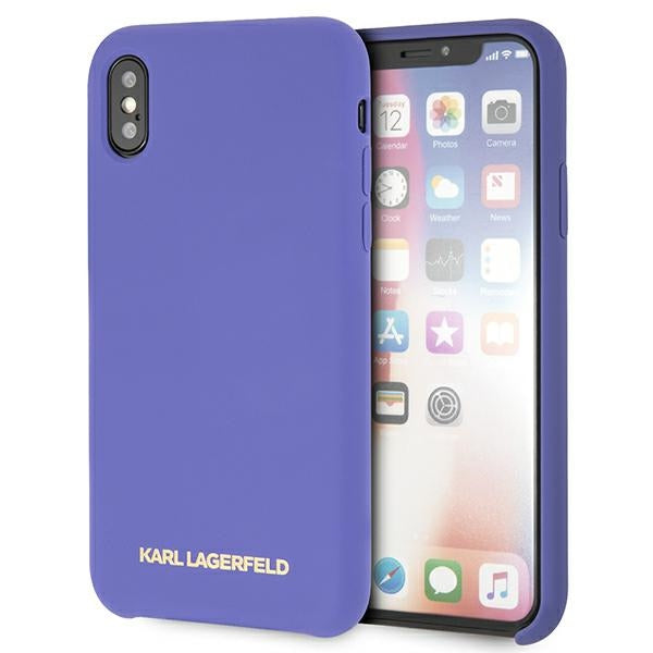 Karl Lagerfeld Silicone iPhone X/Xs Case - Purple