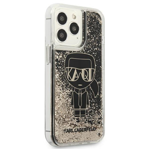 Karl Lagerfeld Liquid Glitter Gatsby Case for iPhone 13 Pro / iPhone 13 - Black