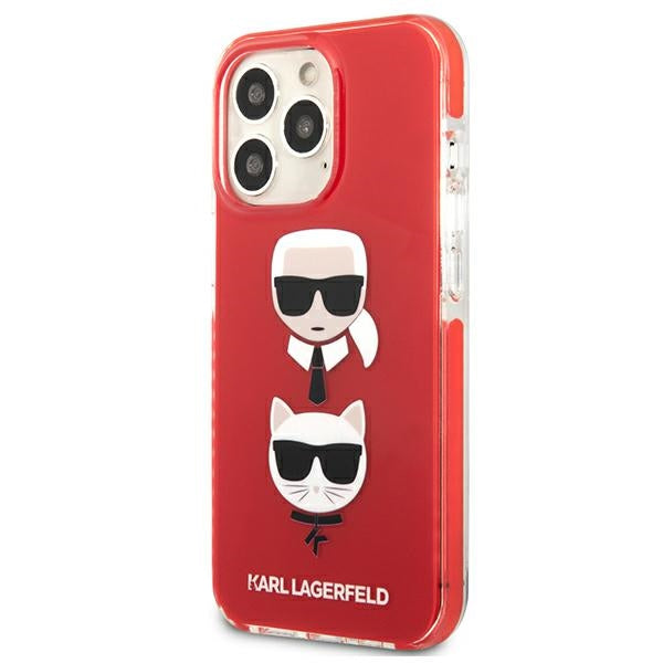 Karl Lagerfeld Karl&amp;Choupette Head Case for iPhone 13 Pro / iPhone 13 - Red