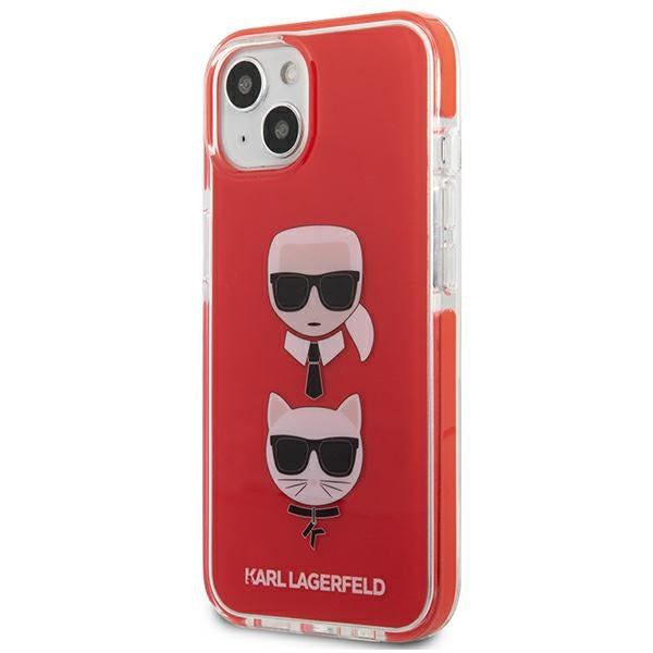 Karl Lagerfeld Karl&amp;Choupette Head Case for iPhone 13 mini - Red